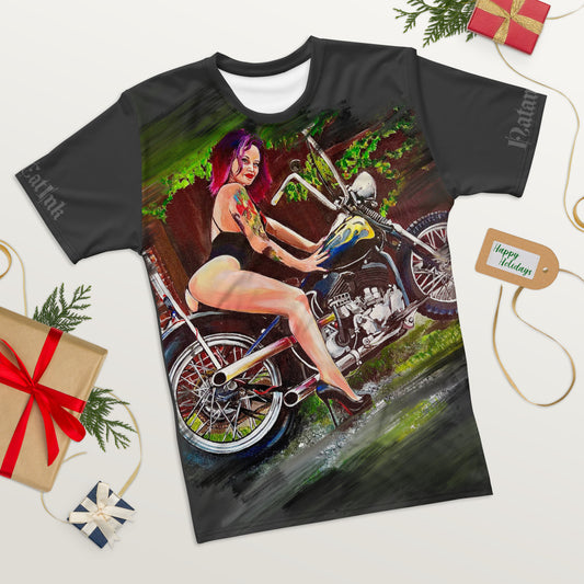 Men's t-shirt- Addy Pinup Painting